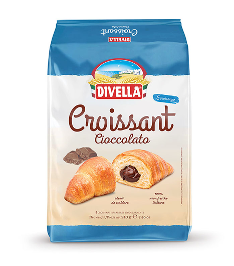 CROISSANT DIVELLA CIOCCOLATO X5PZ GR.210          