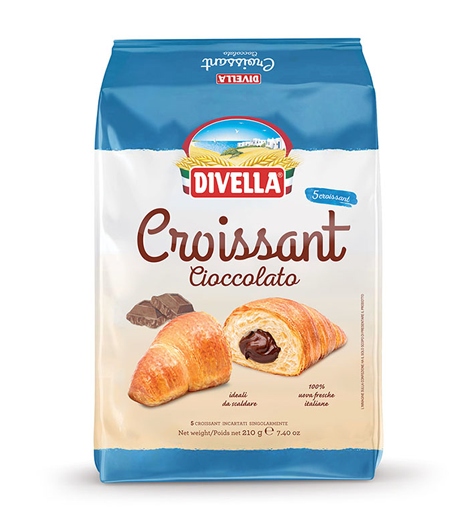 CROISSANT DIVELLA CIOCCOLATO X5PZ GR.210          