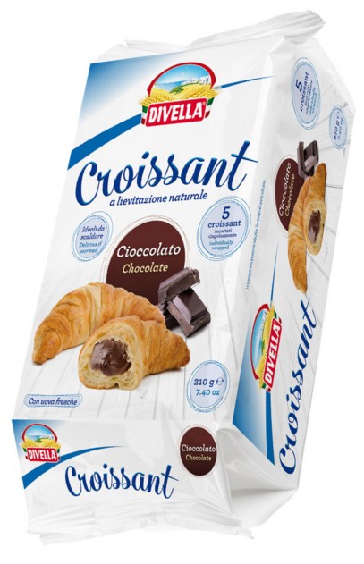 CROISSANT DIVELLA CIOCCOLATO X5PZ GR.210          