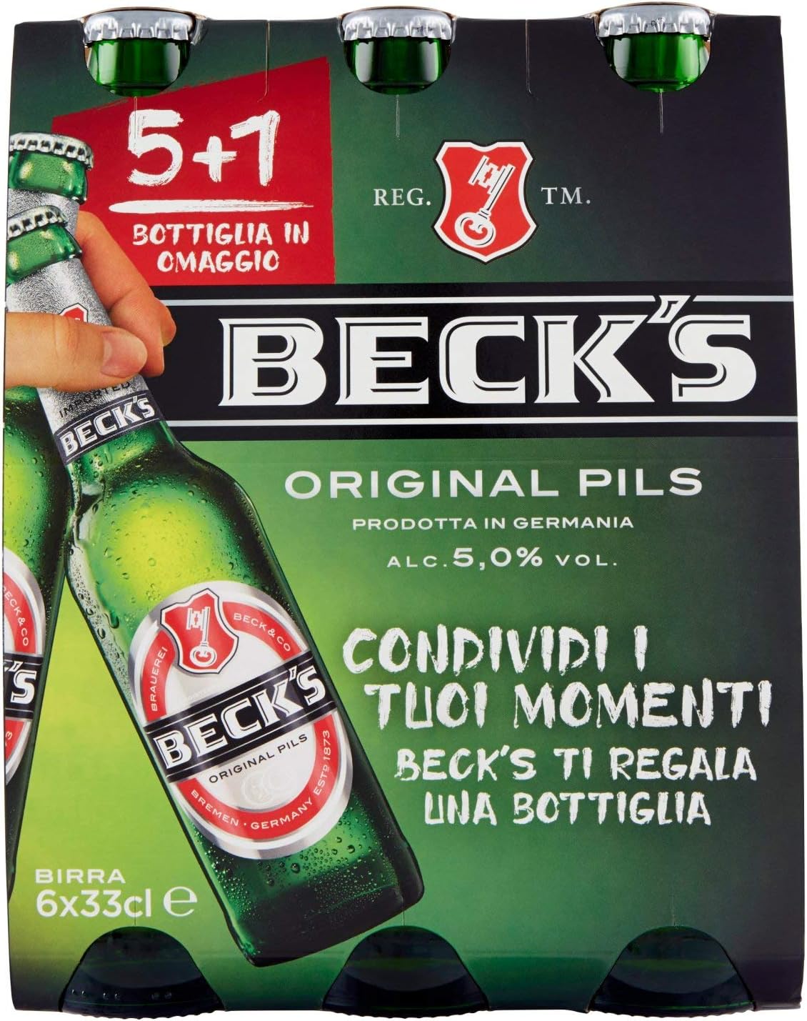 BIRRA BECK'S CL.33X6(5+1)                         