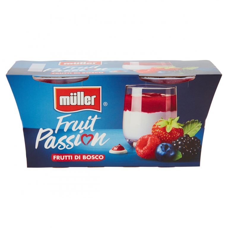 YOGURT MULLER FRUIT PASSION F.BOSCO G.125X2       
