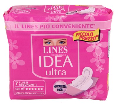 ASS.LINES IDEA ULTRA FLUSSI ABBOND.ALI PZ.7 NUOVO 