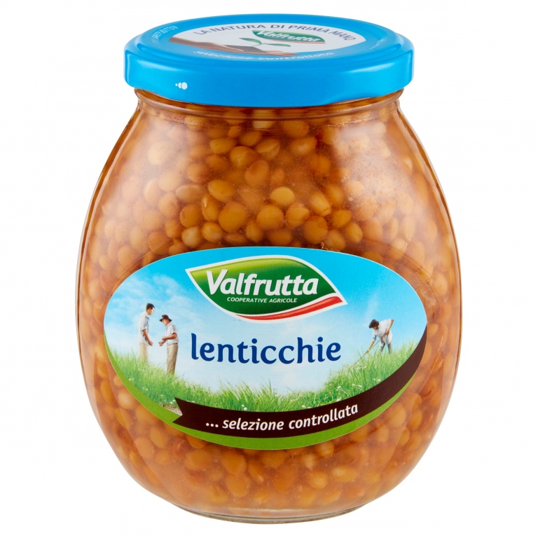 LENTICCHIE VALFRUTTA VETRO GR.370                 