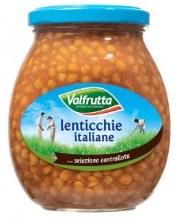 LENTICCHIE VALFRUTTA VETRO GR.370                 