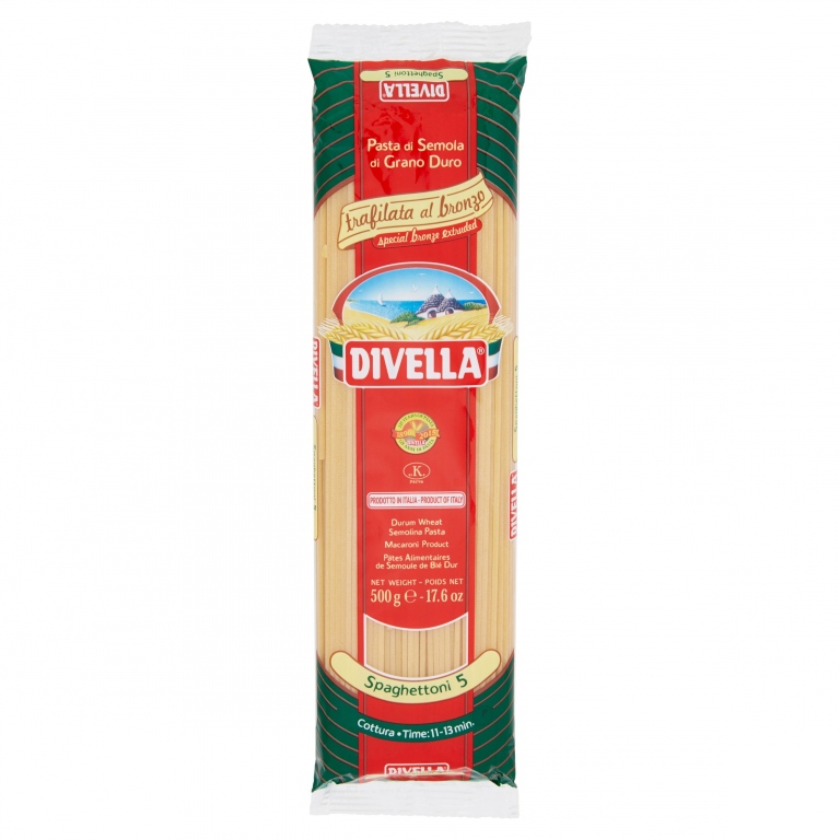 PASTA DIVELLA N.5 SPAGHETTONI BRONZO GR500        