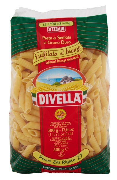 PASTA DIVELLA N.27 PENNE R.BRONZO GR500           