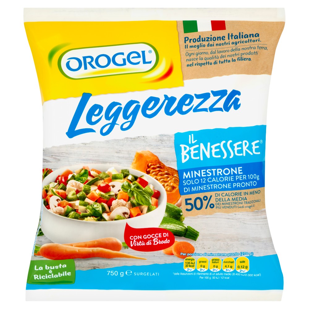 OROGEL MINESTRONE LEGGEREZZA GR.750 NEW           