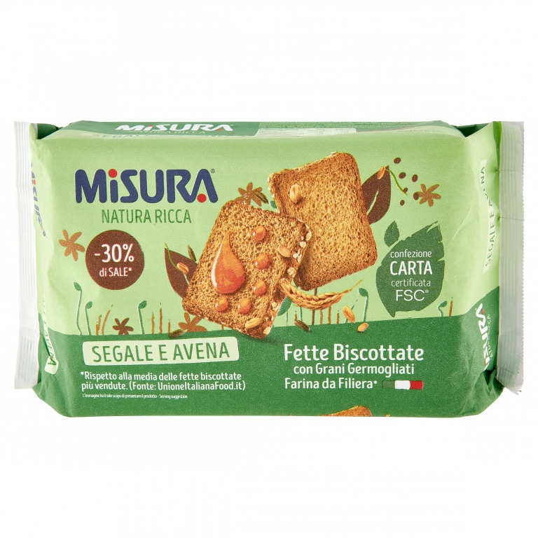 FETTE BISC. MISURA GR.320 SEGALE E AVENA          