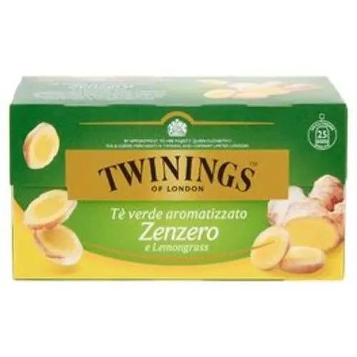 THE TWININGS GR.50X25BS GREEN TEA ZENZERO         