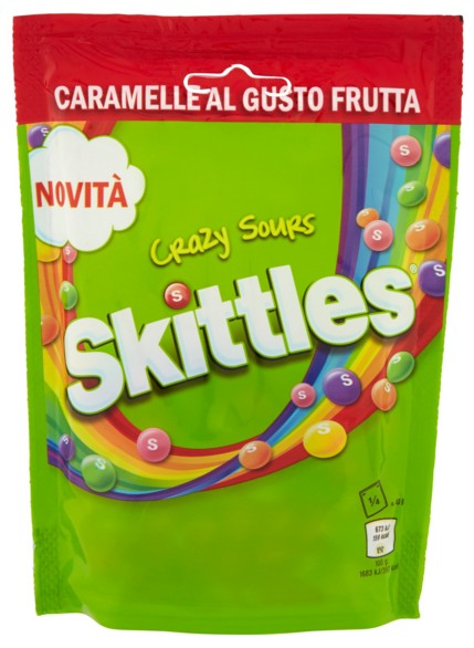 SKITTLES CRAZY SOURS GR.160 BS                    