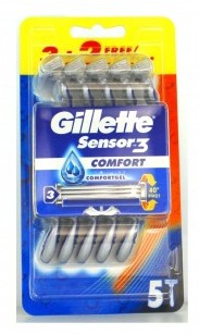 GILLETTE SENSOR3 COMFORT USA&GETTA PZ.3+2         