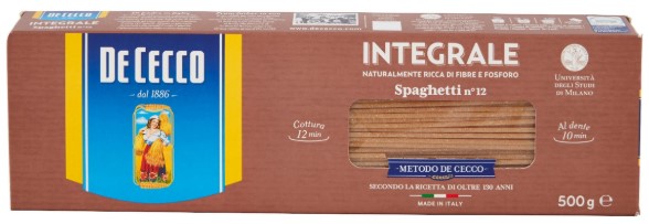 PASTA DE CECCO INTEGR.SPAGHETTI GR500             