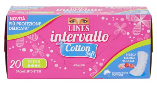 ASS.LINES INTERVALLO FRESH COTTON DIST.X20 P.SLIP 