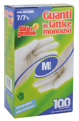 GUANTI SMILEX SKIN PROTEK LATTICE TALC.MEDIA PZ100