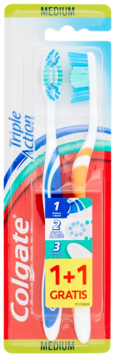 SPAZZ.COLGATE TRIPLE ACTION DUO MEDIUM            