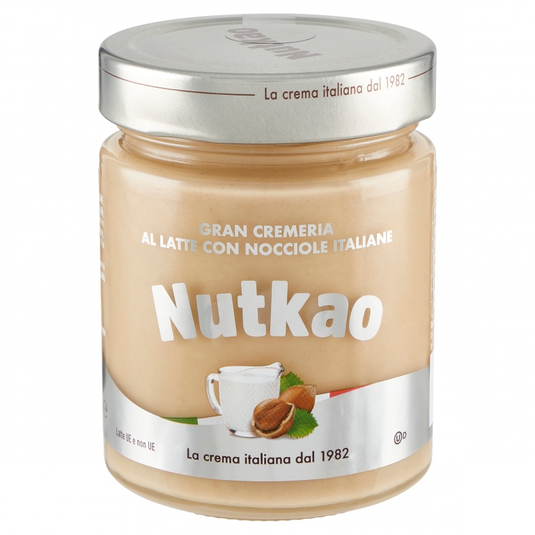 NUTKAO CREMA LATTE E NOCCIOLE GR.350 G.CREMERIA   
