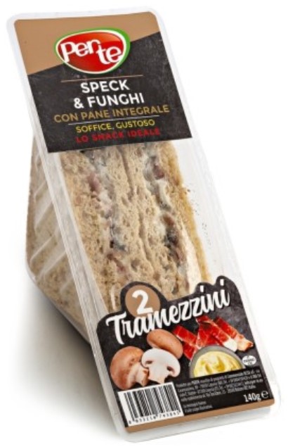 TRAMEZZINO INTEGRALE SPECK E FUNGHI GR.140        