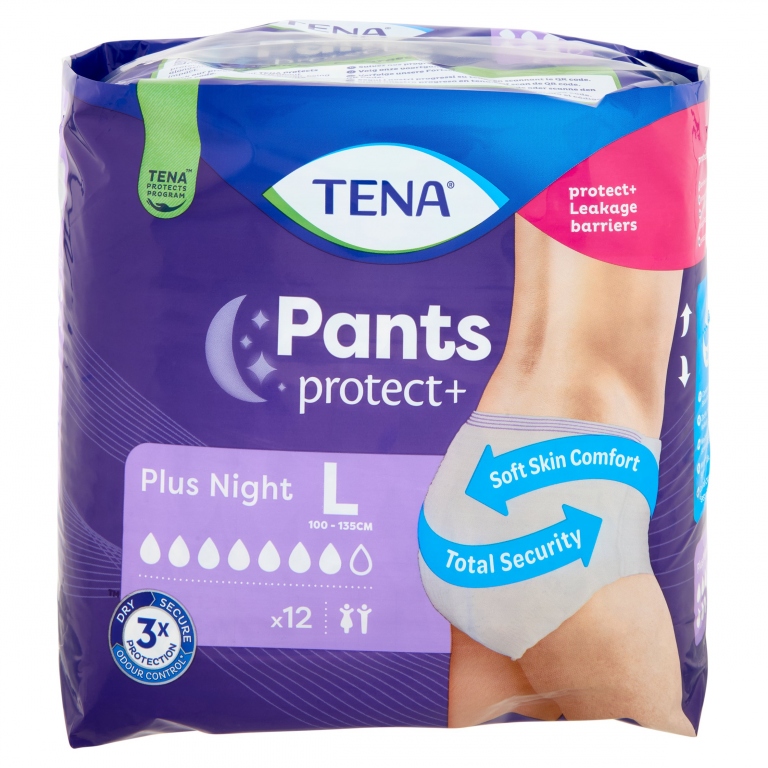 PANN.INCONT.TENA PANTS PLUS NIGHT LARGE PZ.12     