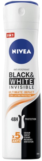 DEO NIVEA FOR MEN SPRAY BLACK&WHITE ULTIMATE ML.15