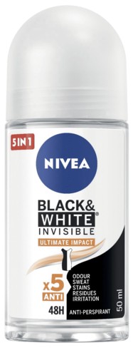 DEO NIVEA FOR MEN ROLL-ON BLACK&WHITE ULTIMATE 50M