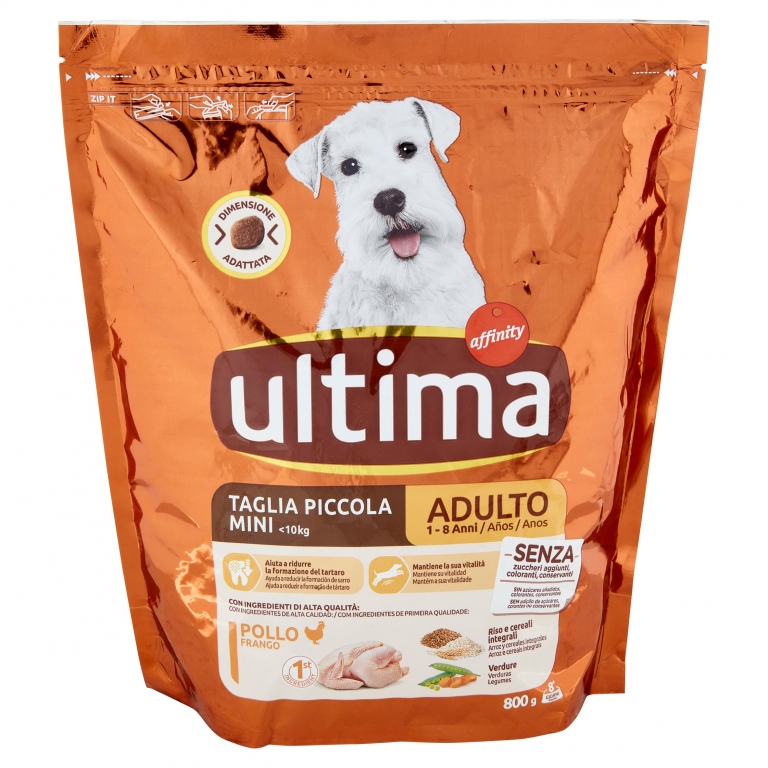 ULTIMA CANE MINI ADULT POLLO GR.800               