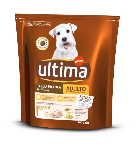 ULTIMA CANE MINI ADULT POLLO GR.800               