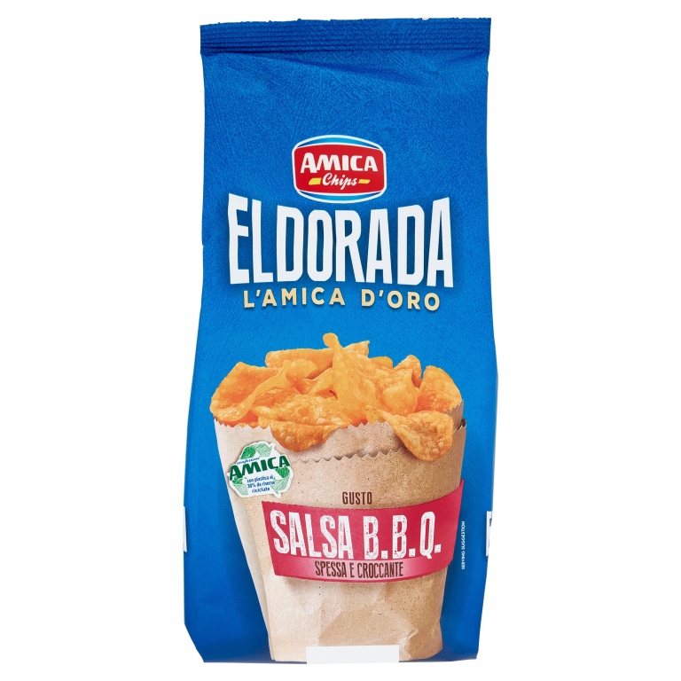 PATATINE AMICA CHIPS ELDORADA SALSA BARBECUE GR130