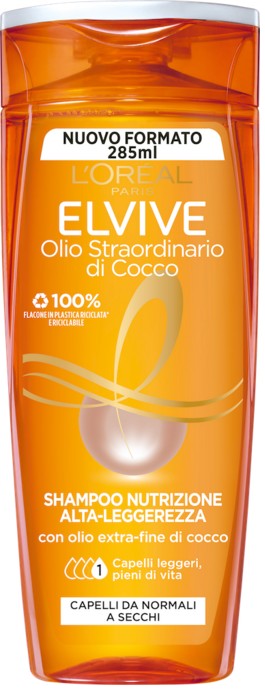 SHAMPOO ELVIVE ML.285 COCCO OLIO STRAORDINARIO    