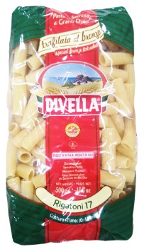 PASTA DIVELLA N.17 RIGATONI BRONZO GR500          