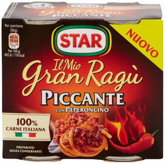 STAR GRAN RAGU'PICCANTE GR180X2                   