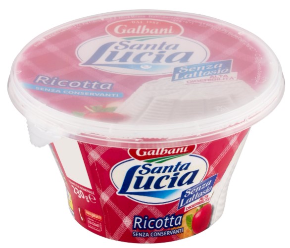 RICOTTA SANTA LUCIA SENZA LATTOSIO GR.230         