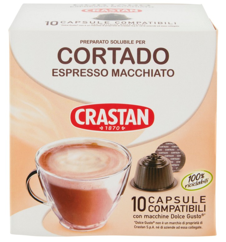 CRASTAN CORTADO ESPR.M.CAPS X10PZ DOLCEGUSTO      