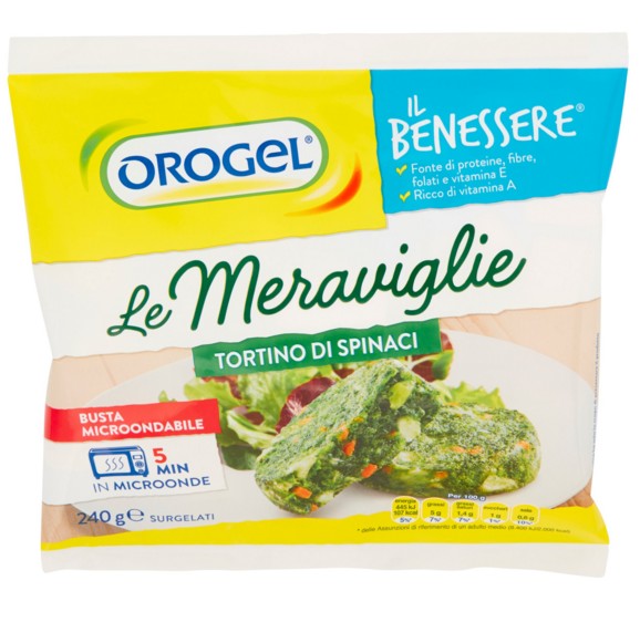 OROGEL LE MERAVIGLIE SFORMATINO DI SPINACI G240   