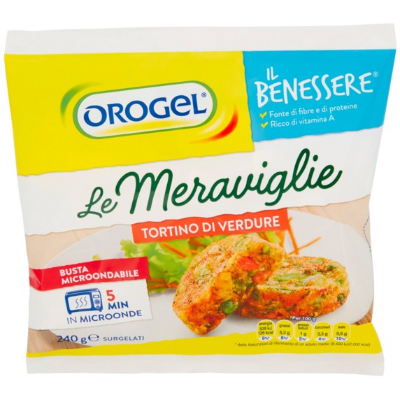 OROGEL LE MERAVIGLIE TORTINO DI VERDURE G240      