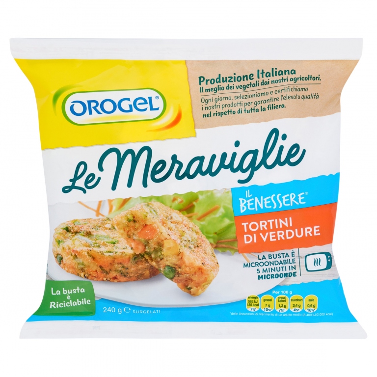 OROGEL LE MERAVIGLIE SFORMATINO DI VERDURE G240   