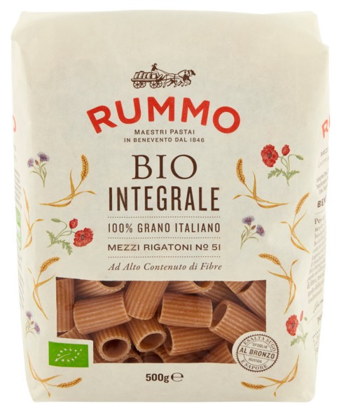 PASTA RUMMO INTEGR.N.51 MEZZI RIGATONI GR.500     