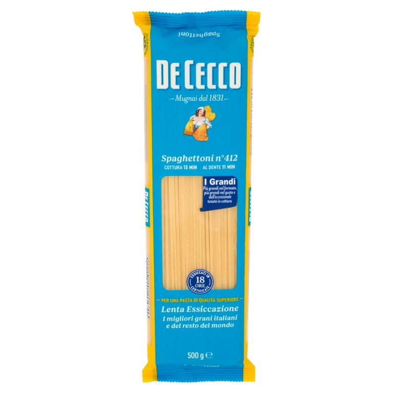 PASTA DE CECCO SPAGHETTONI N412 GR500             