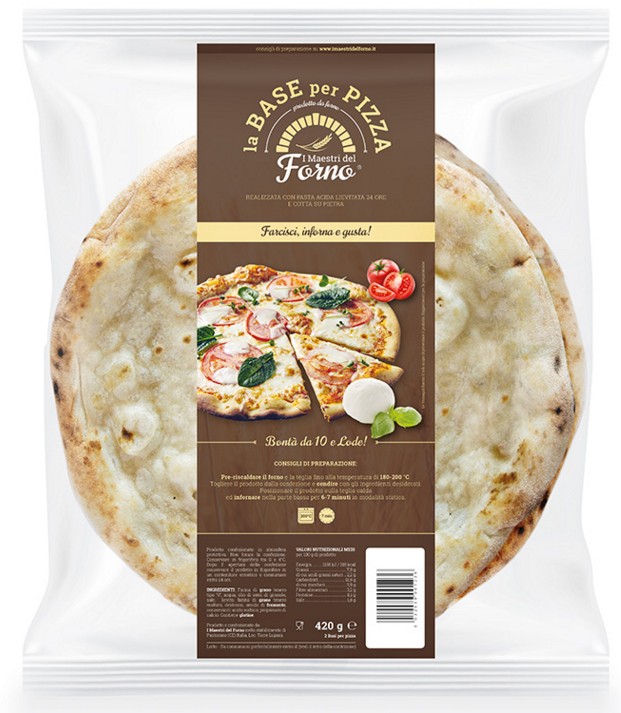 BASE PIZZA I MAESTRI DEL FORNO GR.210X2           
