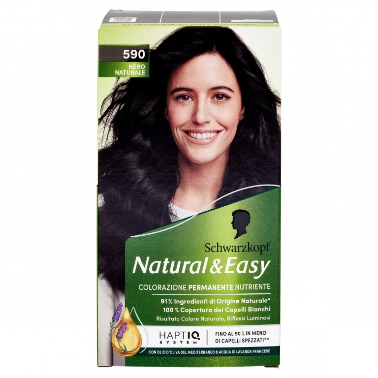 COLOR.TEST.NATURAL&EASY N.590 NERO NEW            