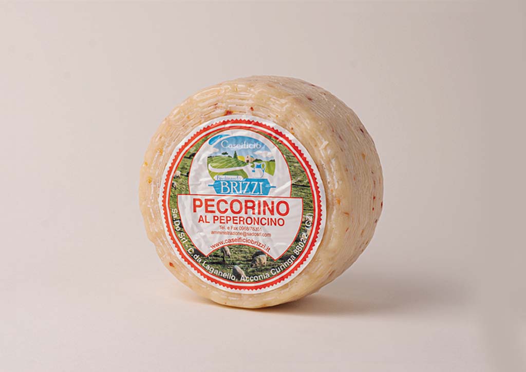 PECORINO FRESCO AL PEPERONCINO BRIZZI AL KG. KG1,5