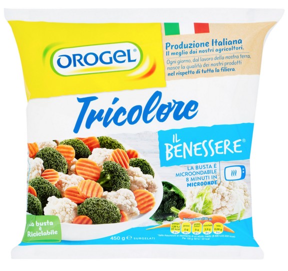 CONTORNO TRICOLORE OROGEL GR.450                  