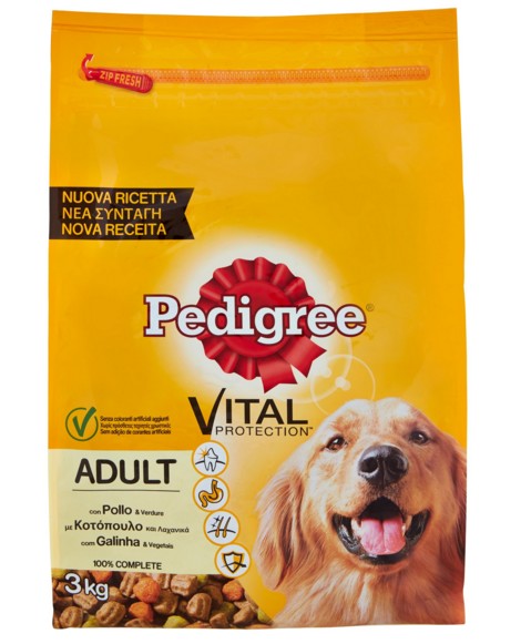 PEDIGREE ADULT CARNI BIANCHE E VERDURE KG.3       