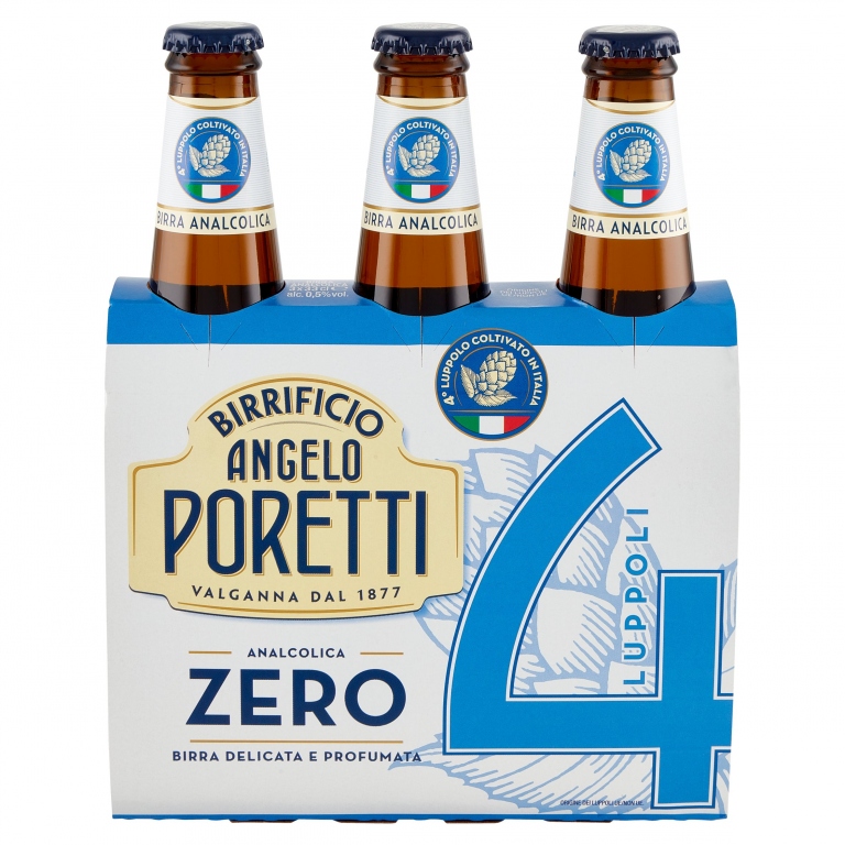 BIRRA PORETTI 4 LUPPOLI ZERO.ZERO CL.33X3         