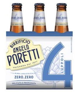 BIRRA PORETTI 4 LUPPOLI ZERO.ZERO CL.33X3         