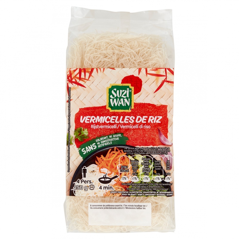 SUZI-WAN VERMICELLI DI RISO (MIE HOEN) BS GR.250  