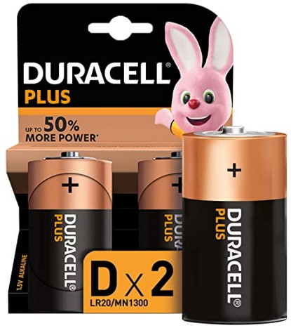 DURACELL PLUS100 D TORCIA X2 MN1300               