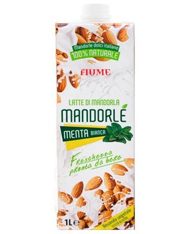 LATTE DI MANDORLA MANDORLE'MENTA BIANCA LT.1 BK   