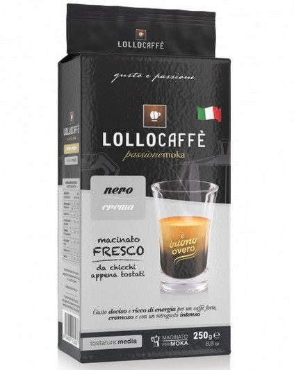 CAFFE' LOLLO MAC.FRESCO NERO CREMA GR.250         