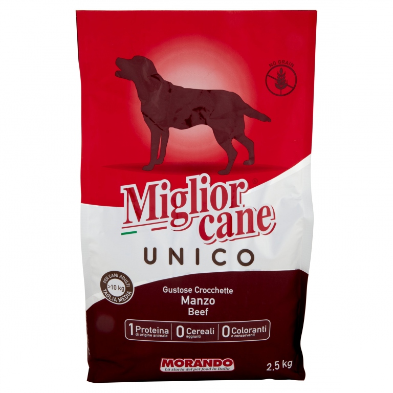 MORANDO CANE UNICO CROCCANTINI MANZO KG.2,5       