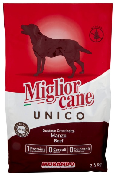 MORANDO CANE UNICO CROCCANTINI MANZO KG.2,5       